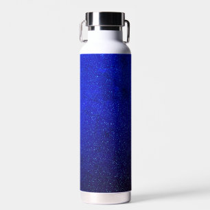 Bouteille d'eau mouchetée bleu électrique