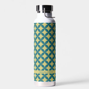 Bouteille D'eau Moyenne du siècle Mod géométrique Rétro moderne Ve