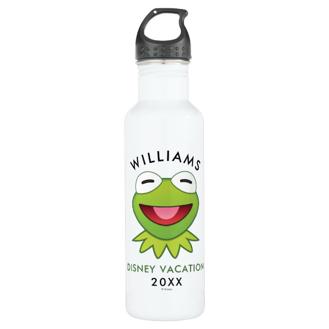 Bouteille D'eau Muppets| Kermit The Frog Emoji - Vacances en famil (Devant)