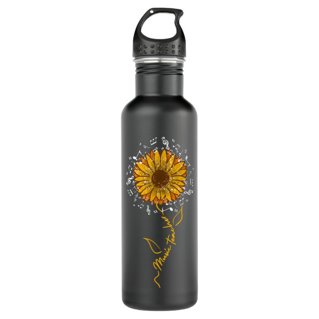 Bouteille D'eau Musique Enseignant Notes musicales Musicien Amoure (Devant)