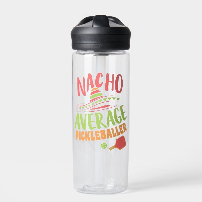 Bouteille D'eau Nacho Moyenne Pickleballer Funny Pickleball (Extérieur)