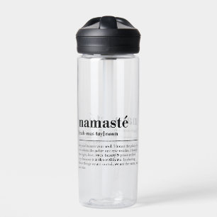 Bouteille D'eau Namaste Définition Yoga Moderne Méditation Minimal