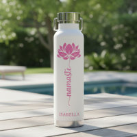 Namaste Fleur de Lotus Rose Design Moderne de Nom
