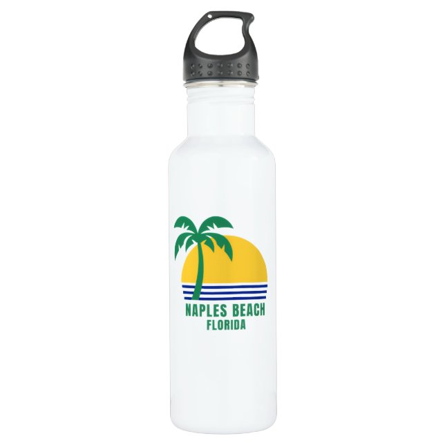Bouteille D'eau Naples Beach Florida Water Bottle (Devant)