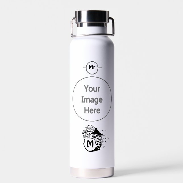 Bouteille D'eau Nautilus primitif chambouré (Arrière)