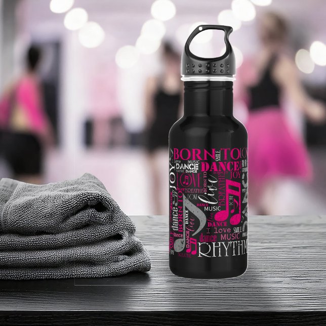 Bouteille D'eau Né à Dance Pink ID277 (Créateur téléchargé)