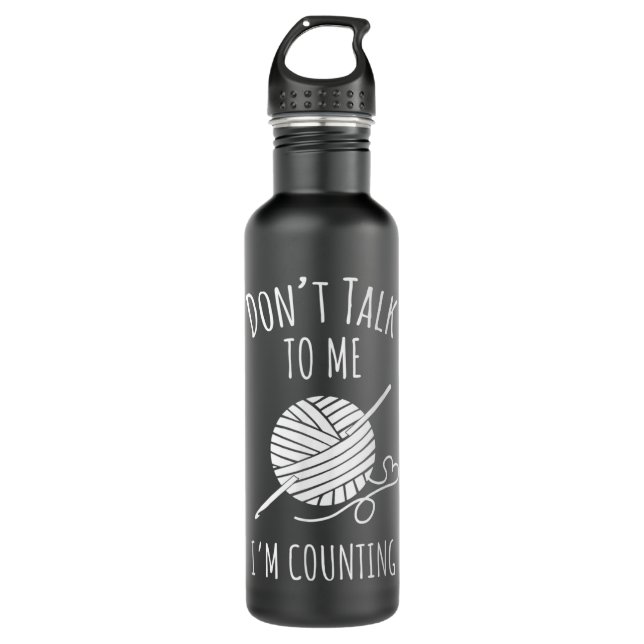 Bouteille D'eau Ne pas parler de compte Crochet Crochet cadeau (Devant)