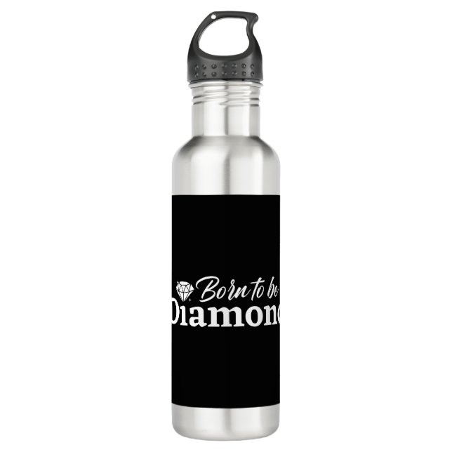 Bouteille D'eau Né Pour Être Diamond (Devant)