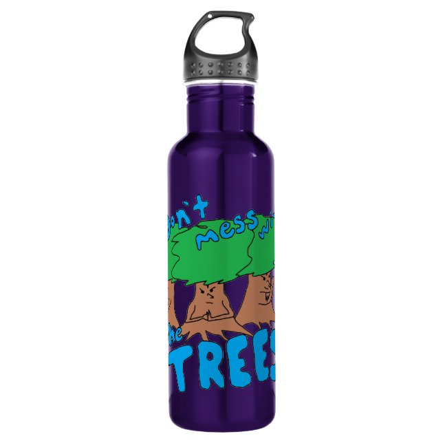 Bouteille D'eau Ne vous mêlez pas des arbres ! (Devant)