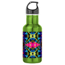 Bouteille d'eau néon psychédélique 1