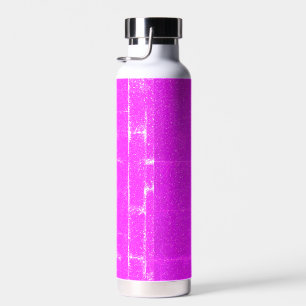 Bouteille d'eau Neon Rose Bruit Texture