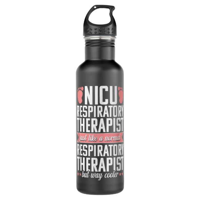 Bouteille D'eau NICU Respiratory Therapist Funny Therapy Practitio (Devant)