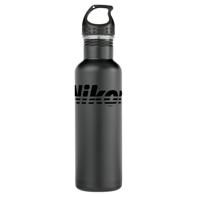 Bouteille D'eau Nikon Black Logo Classic T Shirt (Devant)