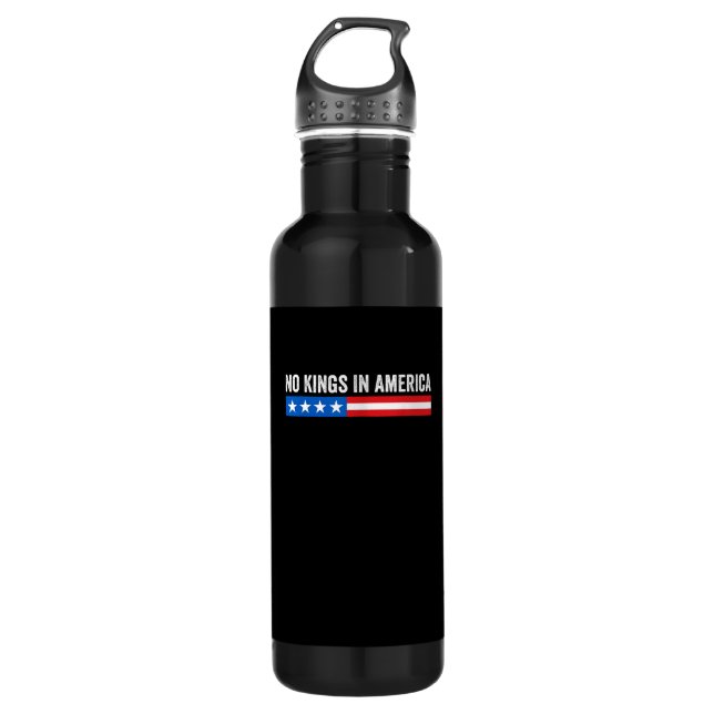 Bouteille D'eau No Kings In America Patriotic Style (Devant)