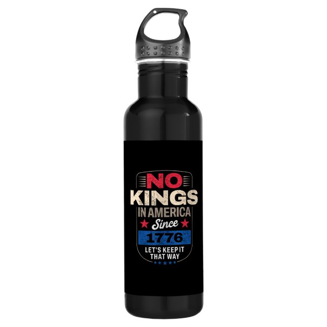 Bouteille D'eau No Kings In America Retro Classic (Devant)