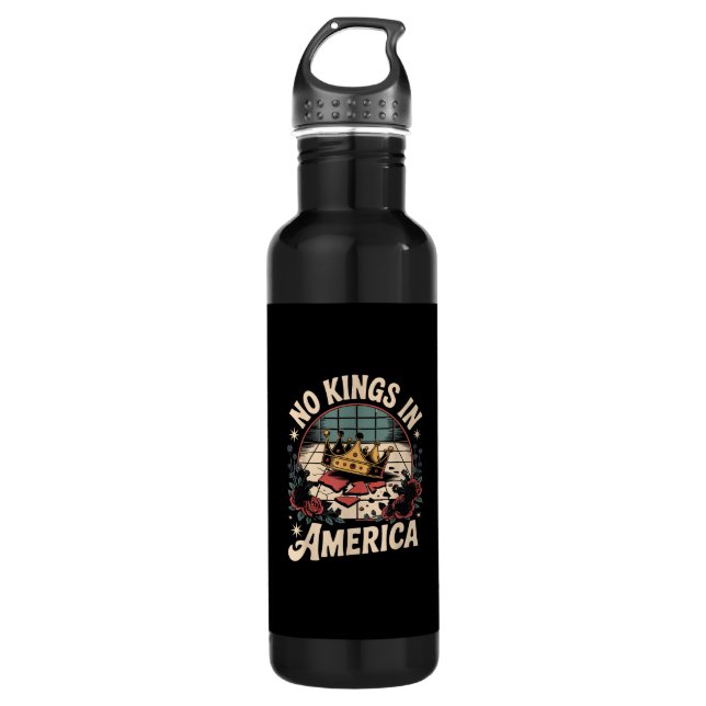 Bouteille D'eau No Kings In America Retro Classic (Devant)