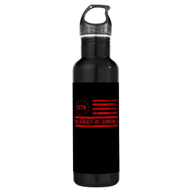 Bouteille D'eau No Kings In America United States Independence Cla (Devant)