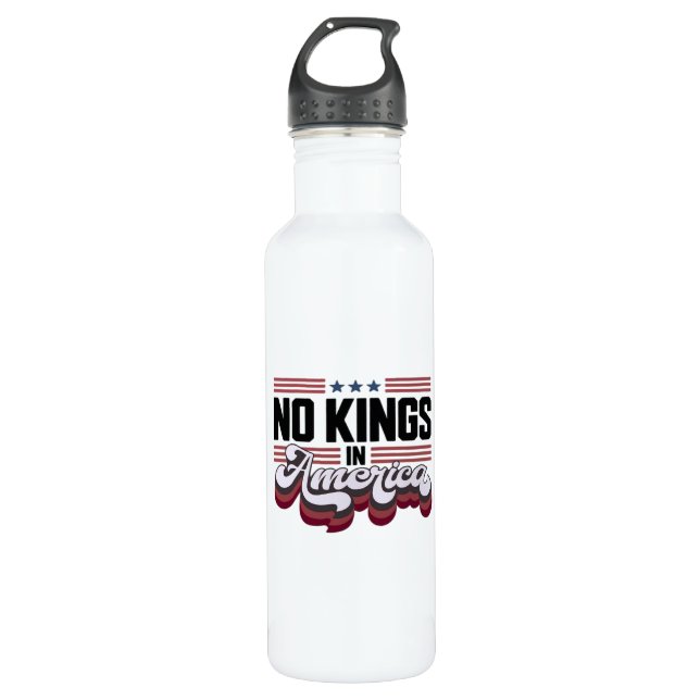 Bouteille D'eau No Kings In America USA Retro Classic (Devant)