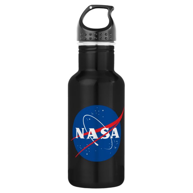 Bouteille D'eau Noir astronomique NASA Astro 18 oz (Devant)