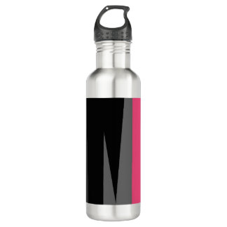Bouteille D'eau Noir rose et gris