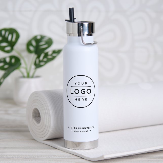 Bouteille D'eau Nom commercial personnalisé et logo de marque blan (Yoga)