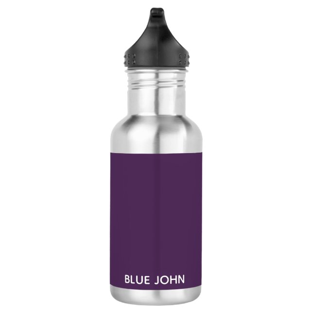 Bouteille D'eau Nom de la couleur violette de Blue John (Droite)