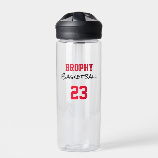 Bouteille D'eau NOM DE L'École SPORT Joueur NUMBRE Année Team Spir (Extérieur)