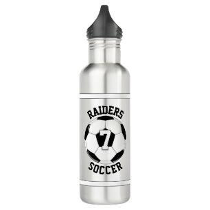 Bouteille D'eau Nom de l'équipe personnalisée de football et numér