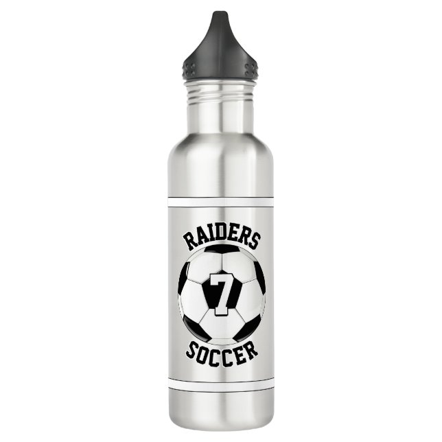 Bouteille D'eau Nom de l'équipe personnalisée de football et numér (Gauche)