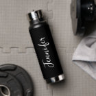 Nom De Script Design Et Branché Noir Et Blanc Femm