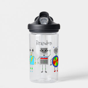 Bouteille D'eau Nom du thème du robot personnalisé