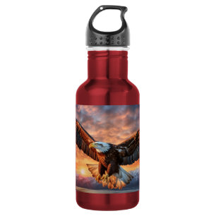 Bouteille D'eau Nom personnalisé Aigle américaine