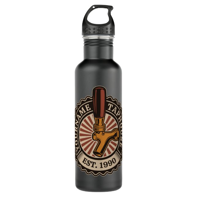 Bouteille D'eau NOM Personnalisé Artisanat Bière Taphouse Brasseri (Devant)