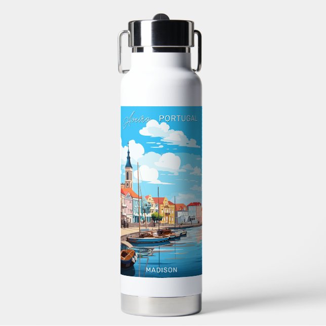 Bouteille D'eau Nom personnalisé Aveiro Portugal (Salle de sport)