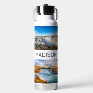 Bouteille D'eau Nom personnalisé Cascade islandaise