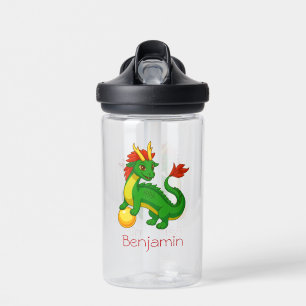 Bouteille D'eau Nom personnalisé du dragon chinois vert