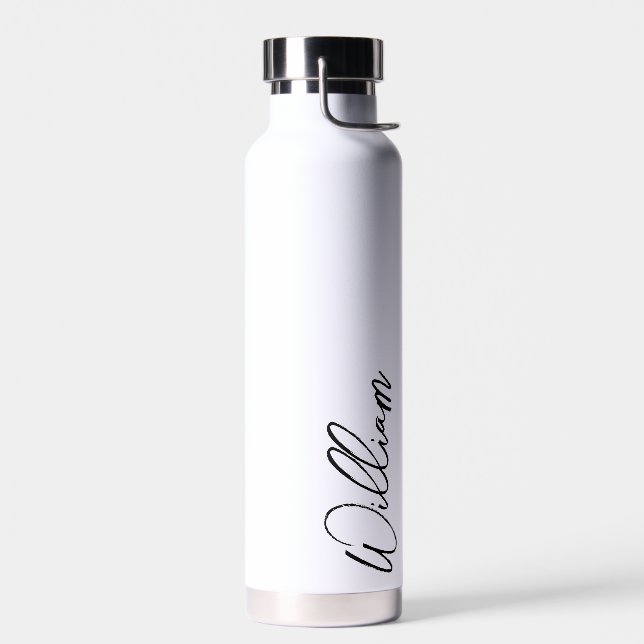 Bouteille D'eau Nom personnalisé du script moderne (Gauche)