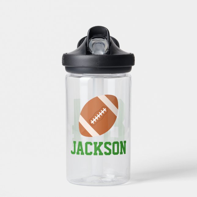 Bouteille D'eau Nom personnalisé Football Numéro Jersey (Avant)
