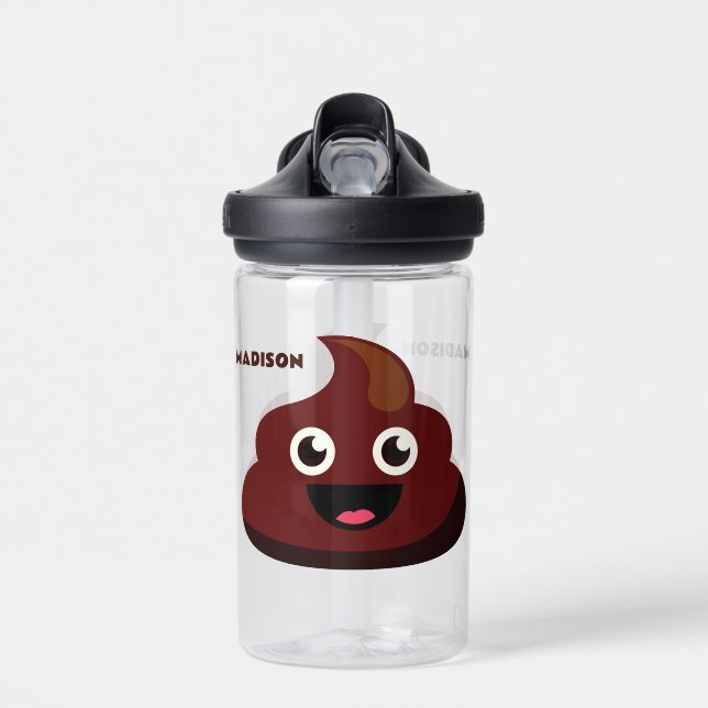 Bouteille D'eau Nom personnalisé Funny POOP (Avant)