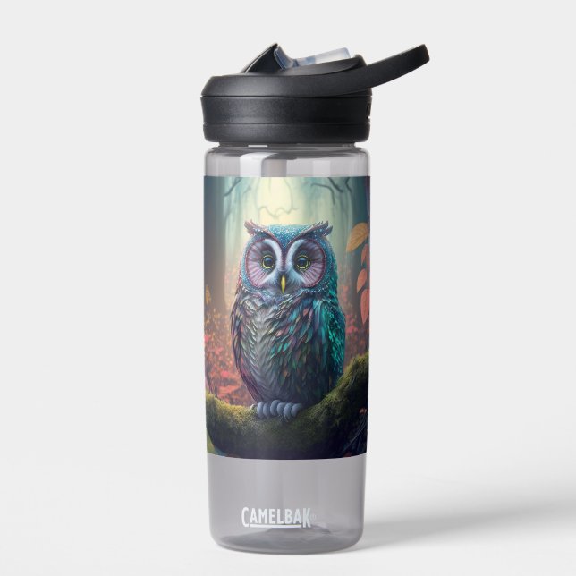 Bouteille D'eau Nom personnalisé Owl Forest (Gauche)