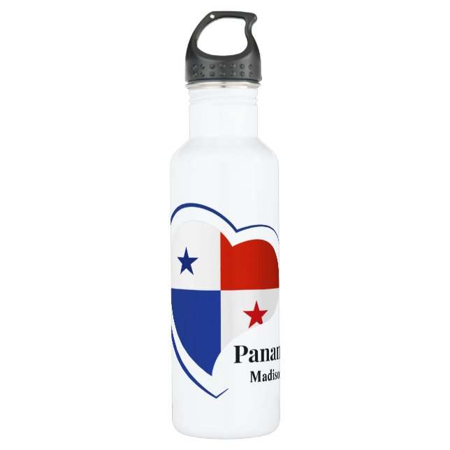 Bouteille D'eau Nom personnalisé Panama Love (Devant)