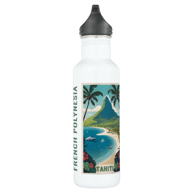 Bouteille D'eau Nom personnalisé Tahiti (Droite)