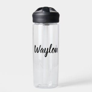 Bouteille D'eau Nom Waylon En Courbe,