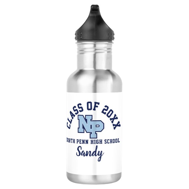 Bouteille d'eau North Penn High School Logo person (Droite)