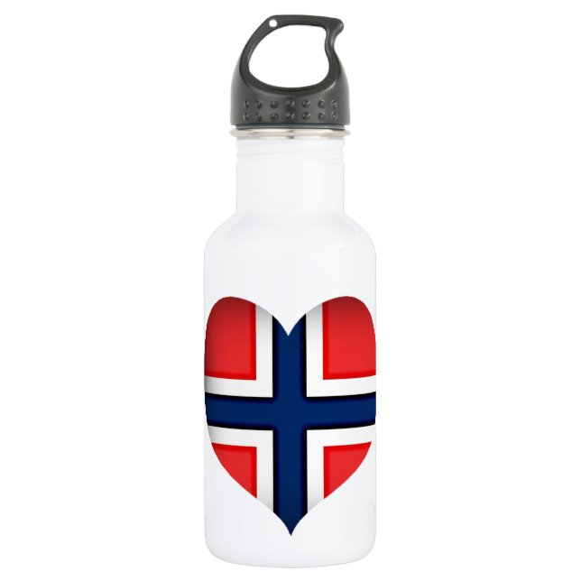 Bouteille D'eau Norway Flag (Devant)