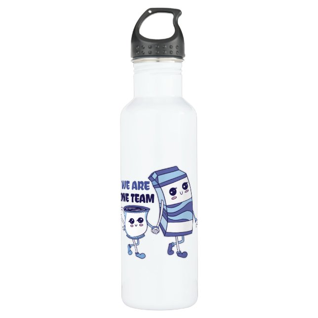 Bouteille D'eau Nous sommes une équipe (Devant)