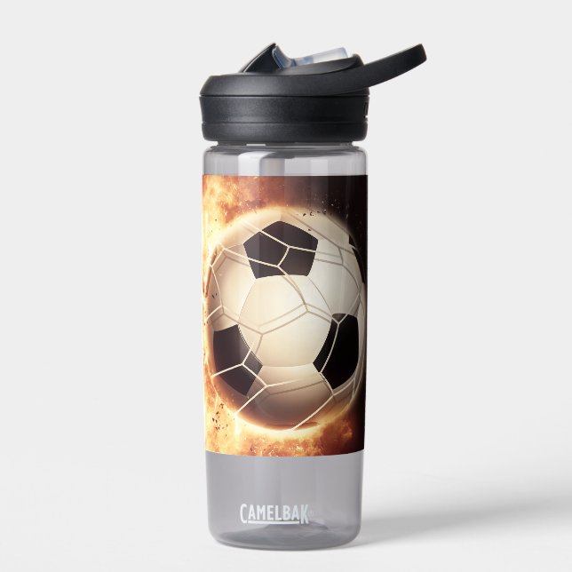 Bouteille D'eau Objectif de football de nom personnalisé (Gauche)