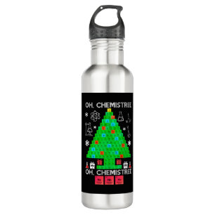 Bouteille D'eau Oh Chemistree Chemist Tree Funny Science Noël
