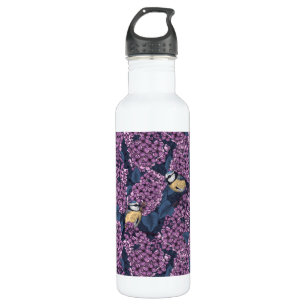 Bouteille D'eau Oiseaux dans le jardin violet lilas