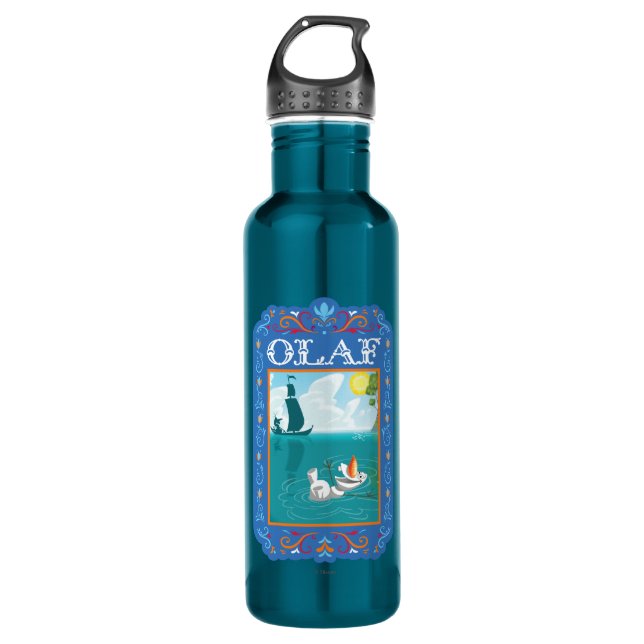 Bouteille D'eau  Olaf| Flotter dans l'eau (Devant)